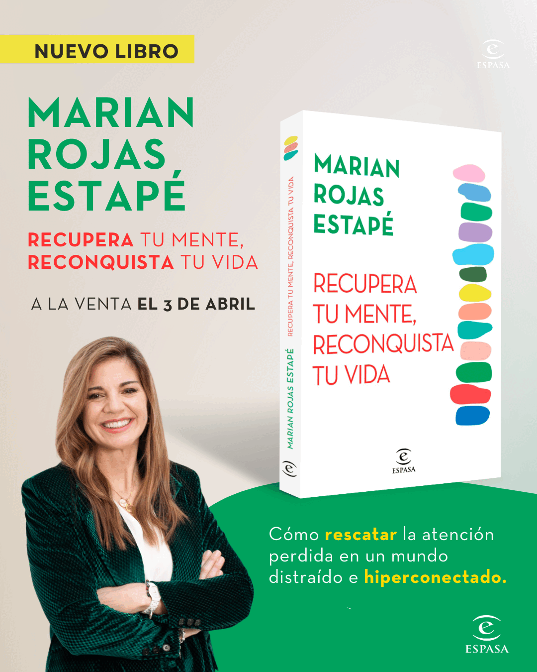 Recupera tu Mente. Lanzamiento libro Marian Rojas Estapé